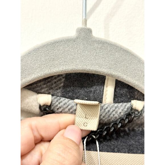 Burberry Brit Wool Blend Finsdale Hooded Duffle Coat with Hood Black Women's L - Picture 6 of 8